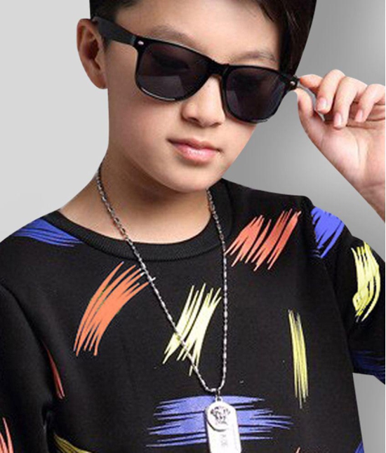 Force - Black Cotton Boys Round neck ( Pack of 1 ) - None