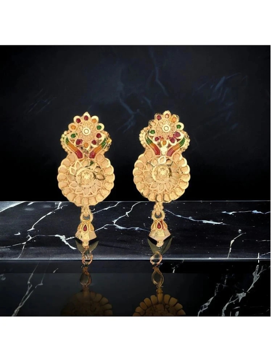 AanyaCentric Gold Chandbalis Earrings ( Pack of 1 ) - Gold