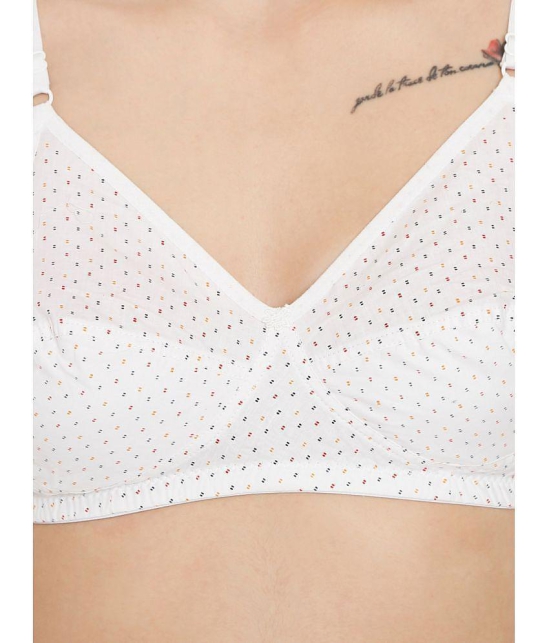 ILRASO - White Cotton Non Padded Women's T-Shirt Bra ( Pack of 1 ) - None