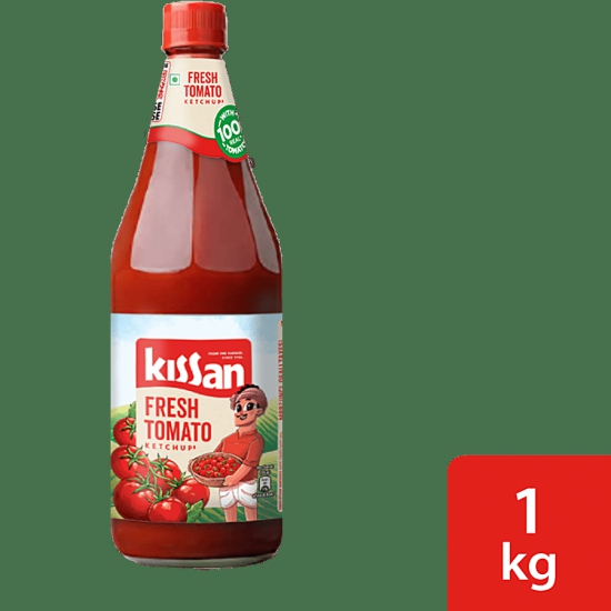 Kissan Fresh Tomato Ketchup, 1 Kg Bottle