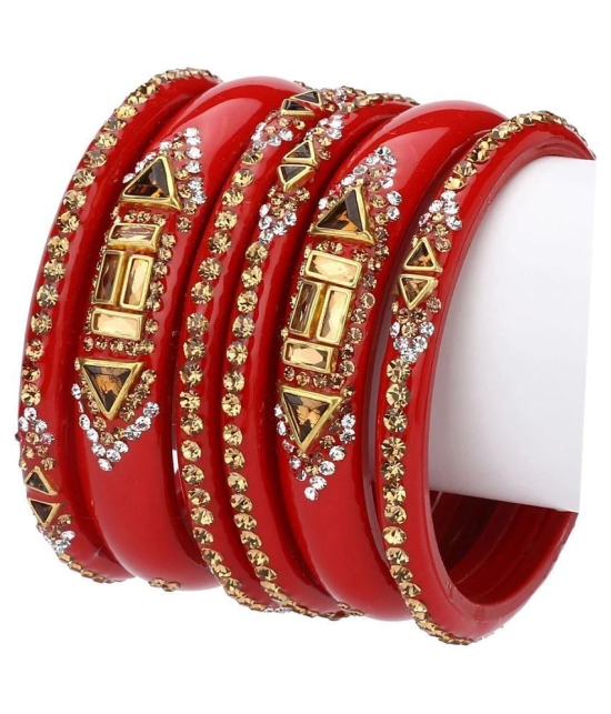 Somil Designer Wedding Fancy Glass Bangle Set For Party, Marriage, Function And Daily Use - None