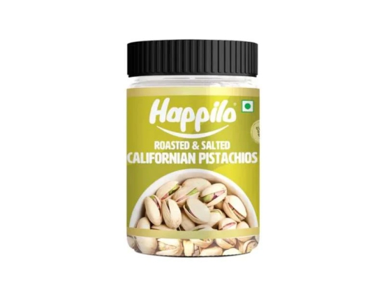 Happilo Premium Califonian Roasted & Salted Pistachios 200g Jar