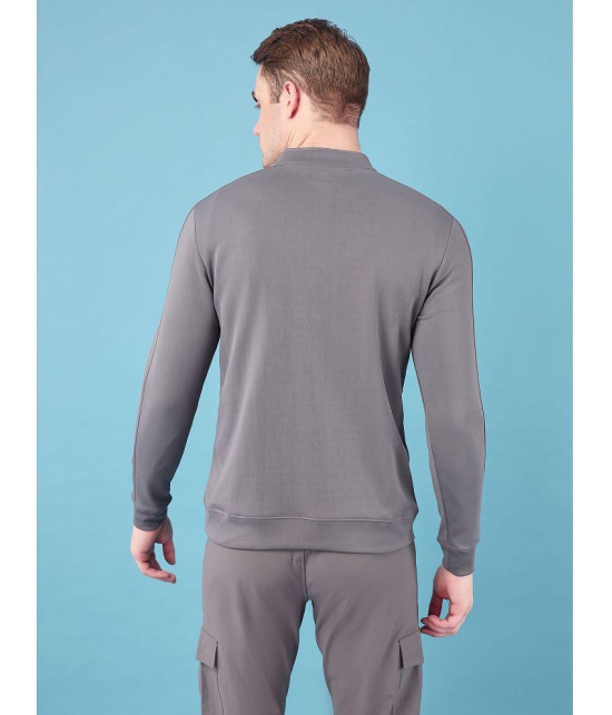 Technosport Grey Polyester Men's Running Jacket ( Pack of 1 ) - L