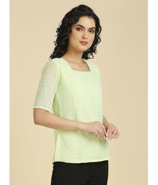 gufrina Pastel Georgette Womens Regular Top ( Pack of 1 ) - None