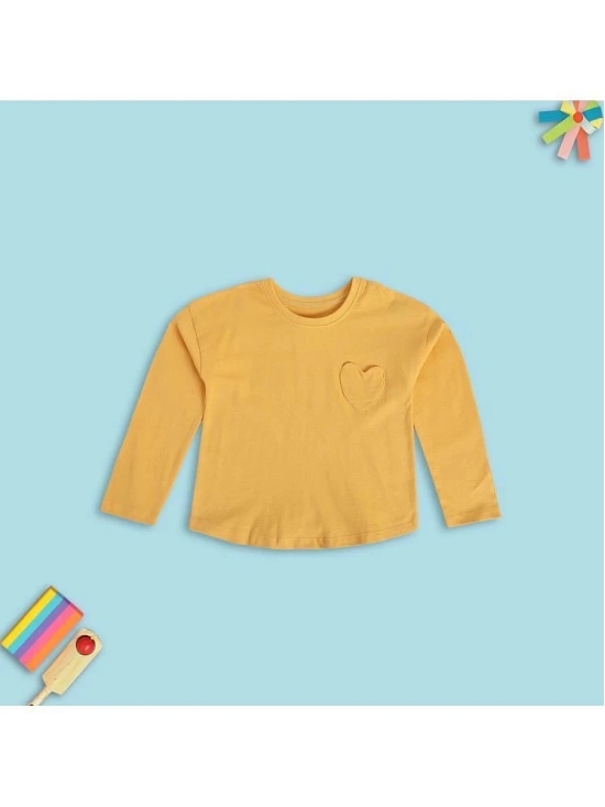 MINI KLUB Pack of 1 Girls Cotton Top ( Orange ) - None