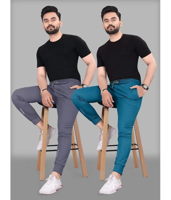 Gazal Fashions - Multicolor Polyester Mens Joggers ( Pack of 2 ) - None