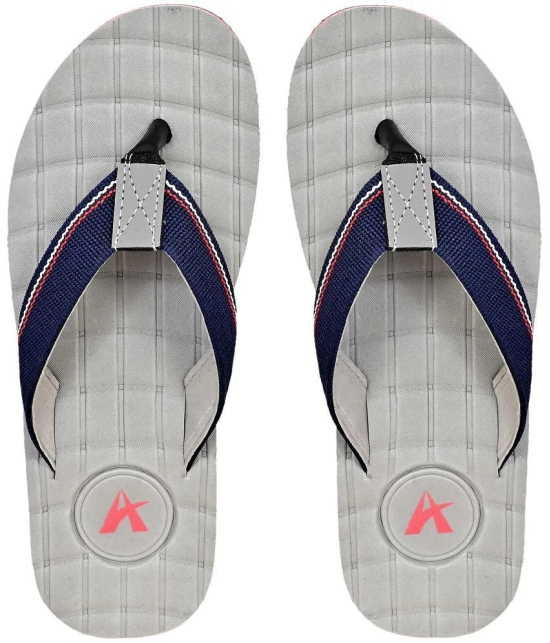 Altek - Grey Mens Thong Flip Flop - None