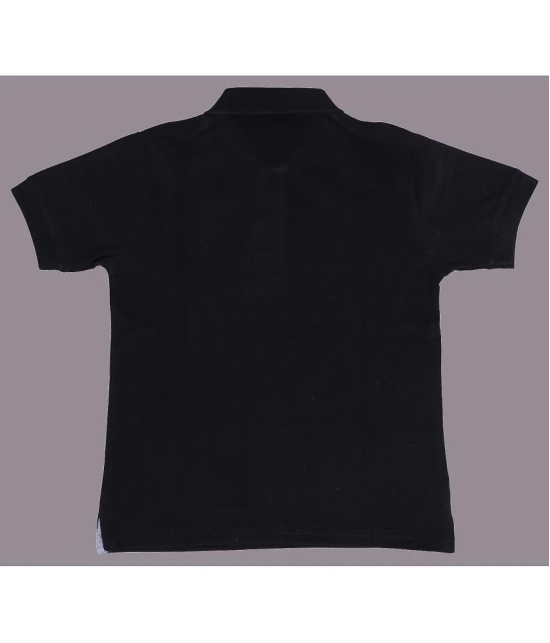 NEUVIN - Black Cotton Blend Boys Polo T-Shirt ( Pack of 1 ) - None