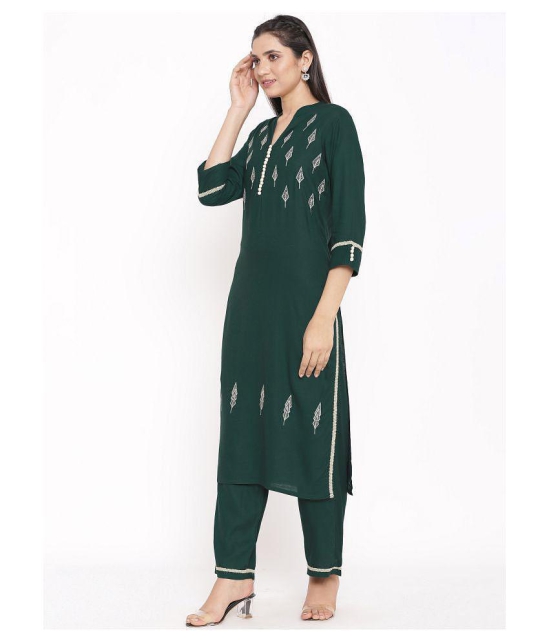 FabbibaPrints Rayon Kurti With Palazzo - Stitched Suit - XXL