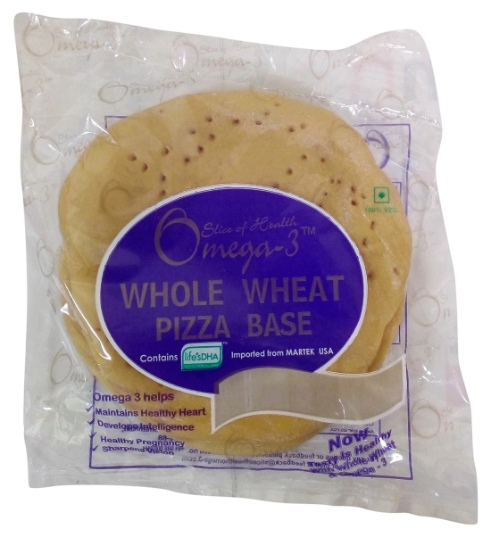 Omega Whole Wheat Pizza Base, 140 Gm