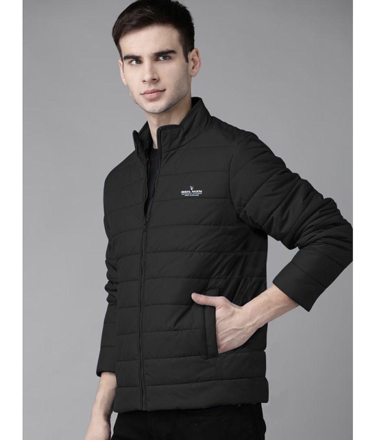 MXN Polyester Men''s Puffer Jacket - Black ( Pack of 1 ) - None