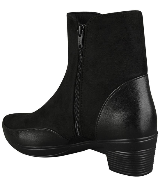 Shoetopia - Black Women''s Ankle Length Boots - None