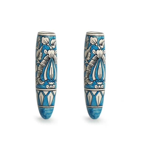 Mughal Heaven Magnetic Fridge Planters In Ceramic (Set of 2)