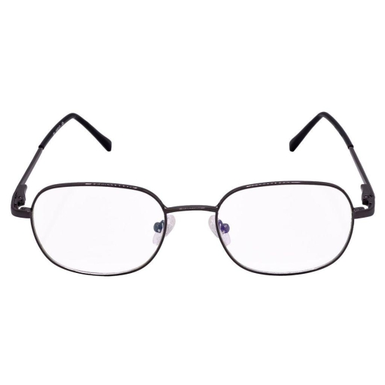 Hrinkar Trending Eyeglasses: Grey Rectangle Optical Spectacle Frame For Men & Women |HFRM-GRY-19018
