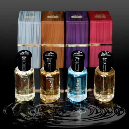 Combo set of 4 different Junaid Al Atoor Premium 12ml Attar