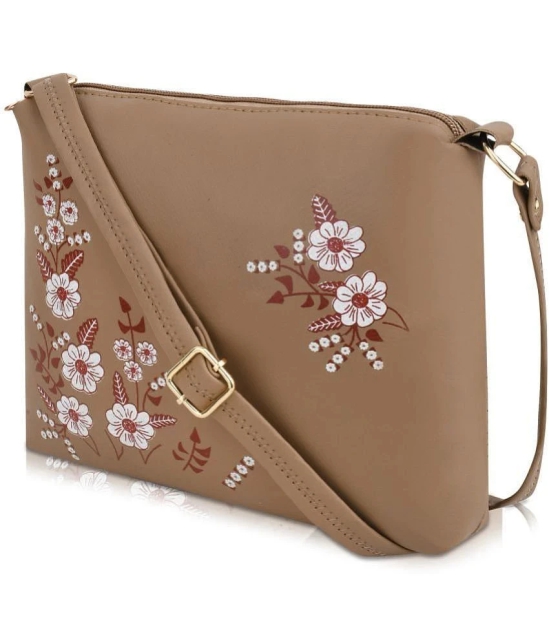 Parrk - Brown PU Sling Bag - Brown