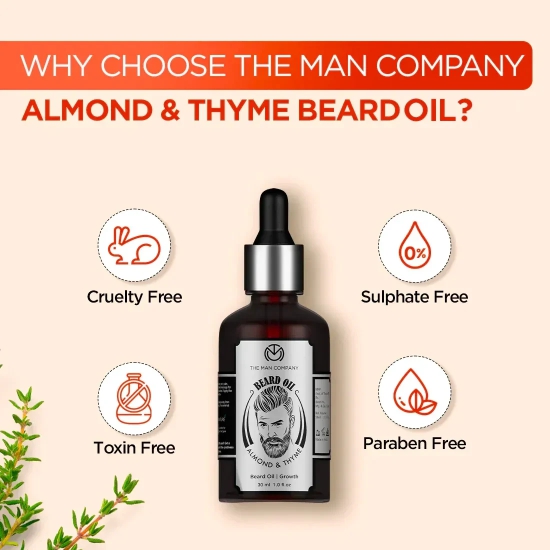 Beard Oil | Almond & Thyme 50ml Beard Oil