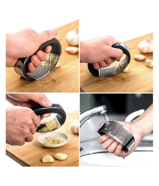 New Design Stainless Steel Garlic Press Tools - Black