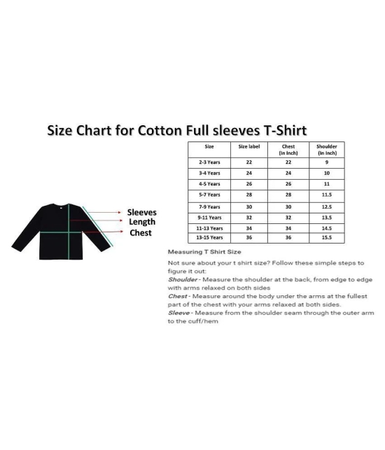 Diaz Boys/Girls Cotton Full Sleeves T-shirt combo pack of 4 - None