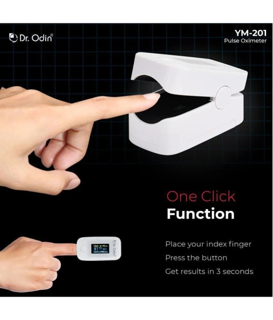 DR. ODIN Pulse Oximeter White YM201 Finger Tip