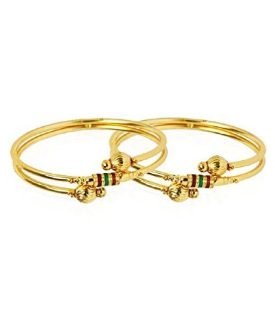 YouBella Gold Plated Bangle Set - 2.8