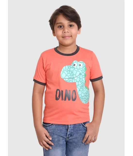 Neo Garments - Orange Cotton Boys T-Shirt ( Pack of 1 ) - None