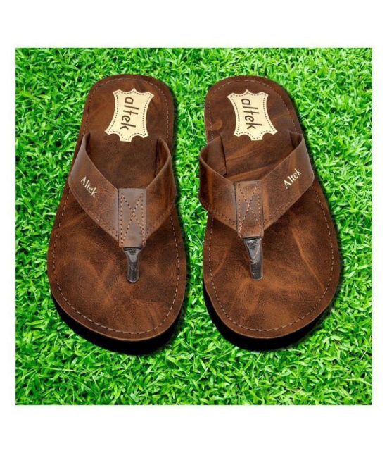 Altek Brown Daily Slippers - 11