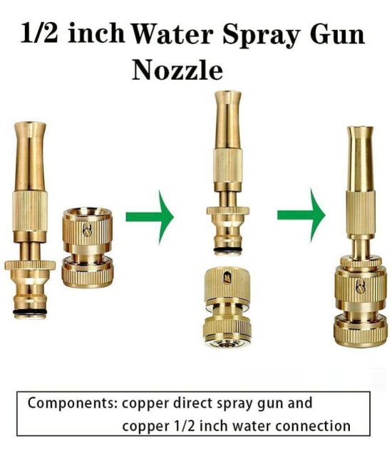 Green Tales - Hose Nozzle ( Pack of 1 ) - Gold