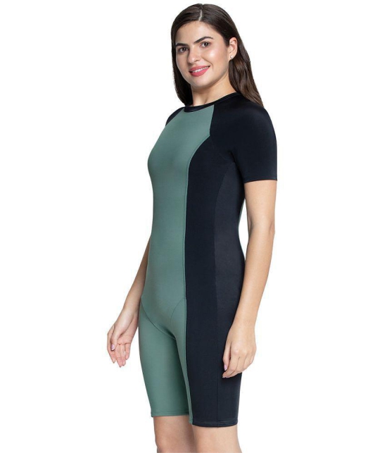 Amante Nylon Green Bodysuits - - None