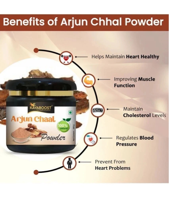 KAYABOOST Arjun ki Chaal Powder, Arjuna Bark, Arjun Chal Tree Chhal (200 g)