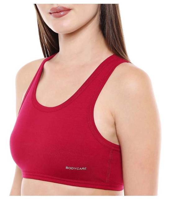 Bodycare Cotton Lycra Racerback bra - Maroon - 36B