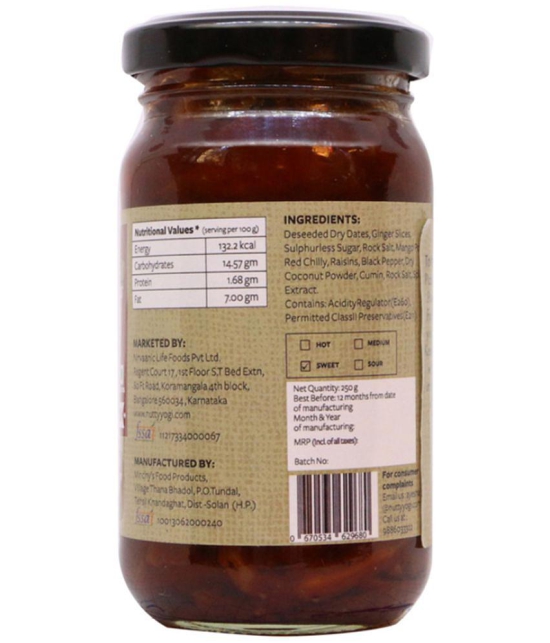 Nutty Yogi Dry dates & Ginger Chutney 250 g