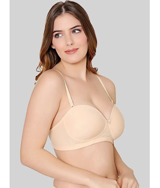 Bodycare Beige Cotton Heavily Padded Womens Balconette Bra ( Pack of 1 ) - None