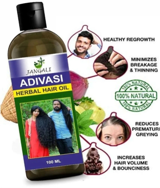 PURE Jangali ORGANICS hair care Aadivasi Best hair growth Hair Oil 100ML