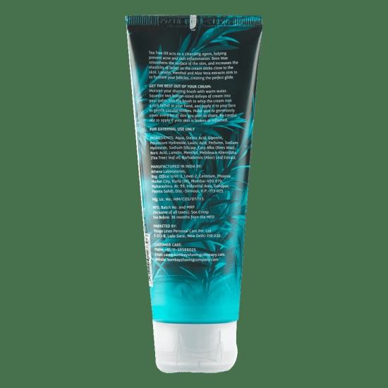 Shaving Cream | Tea Tree Oil & Aloe Vera, 100g-Pack of 1