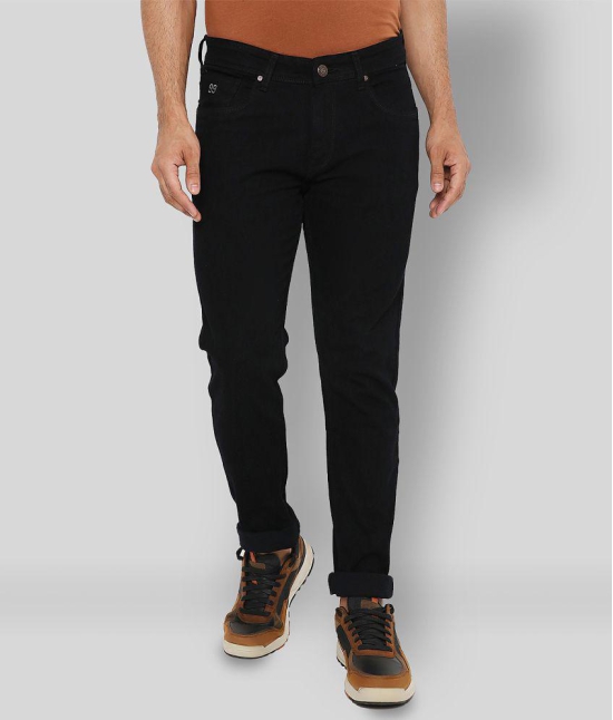 HJ HASASI - Black Cotton Regular Fit Men's Jeans ( Pack of 1 ) - None