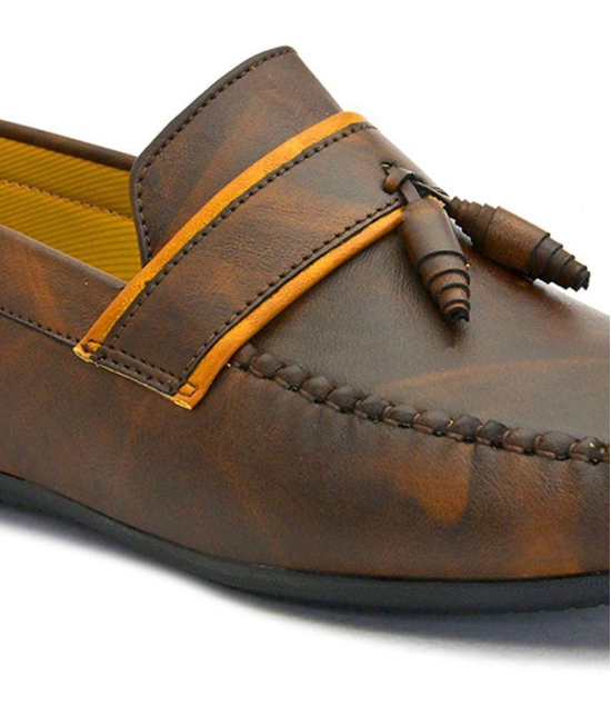 Fentacia - Brown Men's Tassel - 9