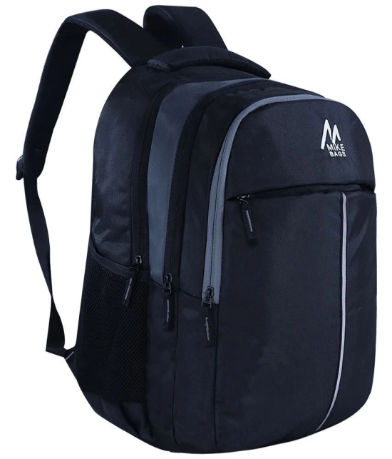 mikebags 37 Ltrs Black Polyester College Bag - Black