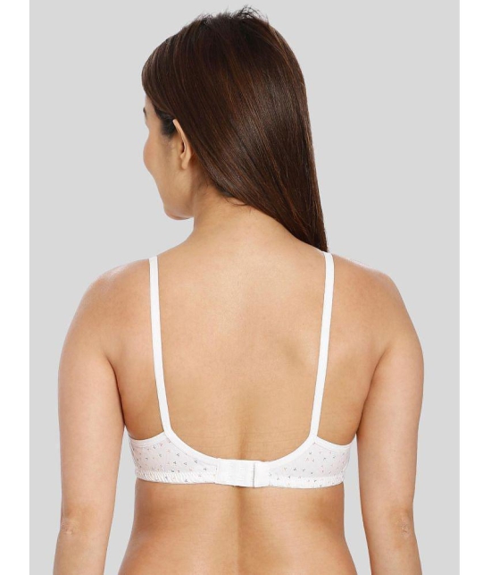 ILRASO - White Cotton Non Padded Women's T-Shirt Bra ( Pack of 1 ) - None