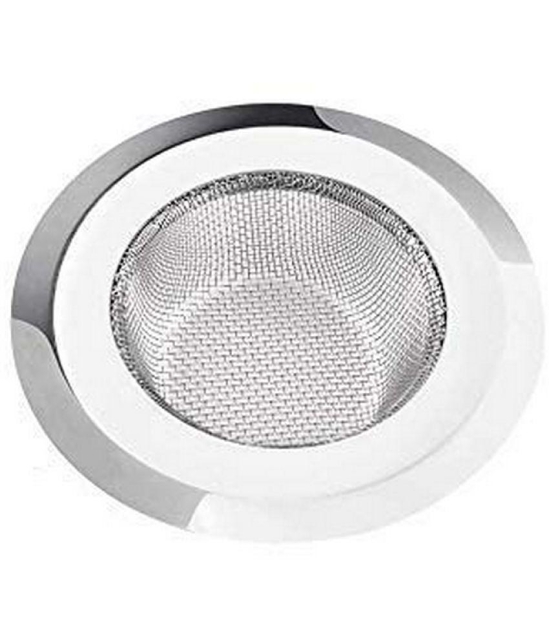 Stainless Steel Sink Strainer Kitchen Drain Basin Basket Filter Stopper Drainer/Jali 11cm  (Medium, Silver)