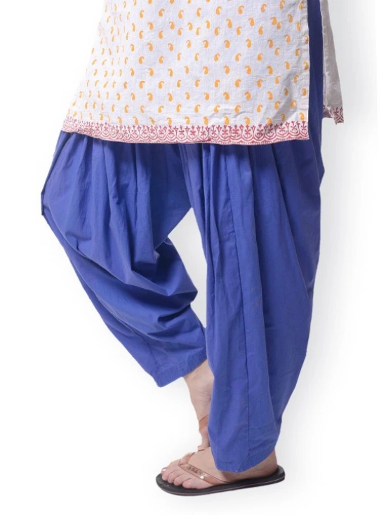 Women White Patiala Pants