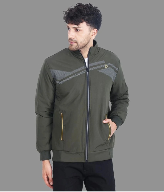 Dollar - Grey PU Leather Regular Fit Mens Windcheater Jacket ( Pack of 1 ) - None