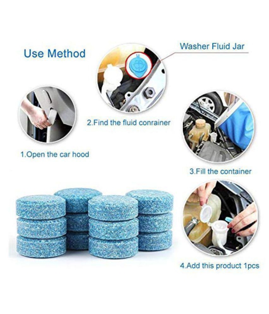 HOMETALES - Car Accessories in 10PCS/1 Set Car Wiper Detergent Effervescent Washer Windshield Glass Cleaning Tablets for car accessories