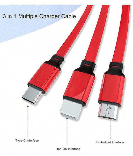 NBOX - Red 3A Multi Pin Cable 1.2 Meter - Red