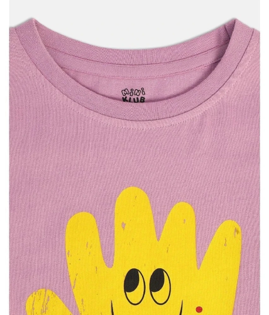 MINI KLUB Purple Cotton Girls Top ( Pack of 1 ) - None