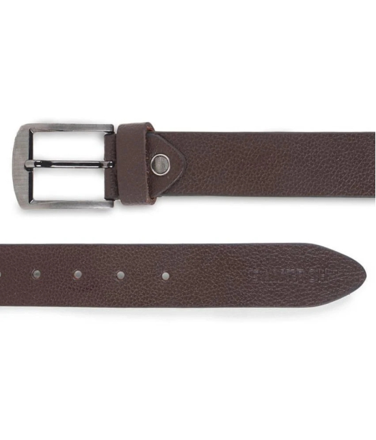 samtroh - Brown Leather Mens Formal Belt ( Pack of 1 ) - None