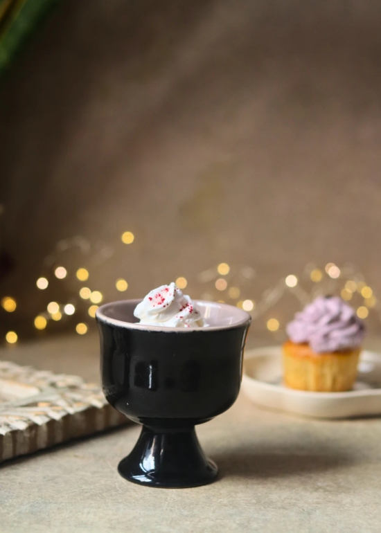 Black Ice Cream Goblet-Set of two