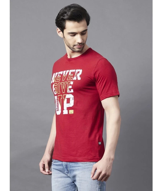 Rigo - Cotton Slim Fit Maroon Mens T-Shirt ( Pack of 1 ) - None