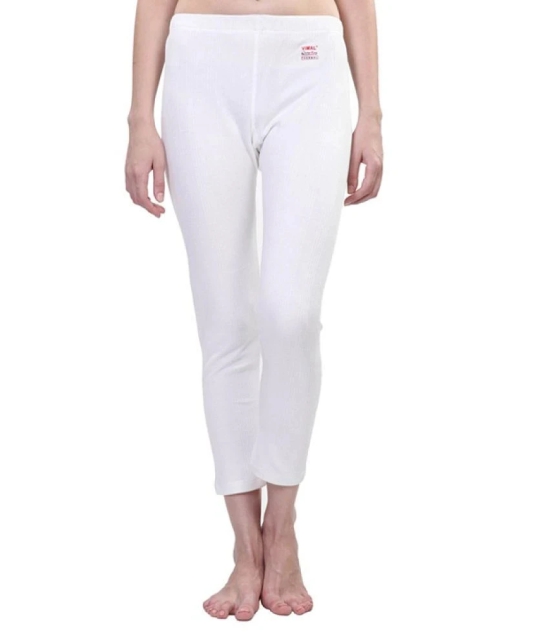 Vimal White Cotton Blend Bottomwear - 44