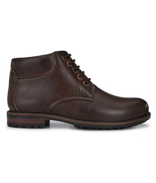 Leeport - Brown Mens Boots - 8